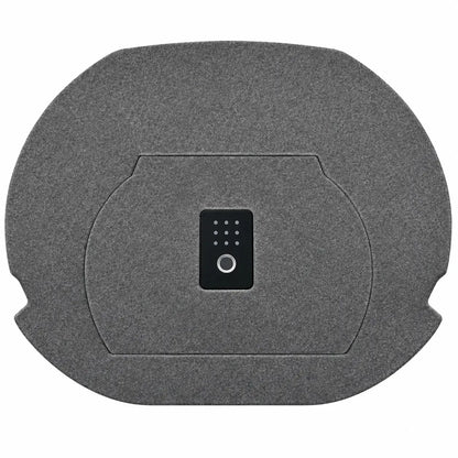 Hidden car safe trunk storage cover with integrated keypad lock for secure vehicle storage