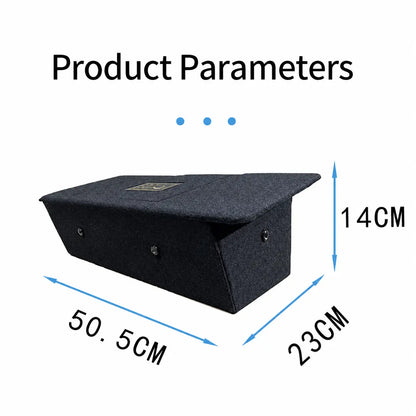 Maybach S480 hidden safe product specifications showing dimensions material and storage capacity
